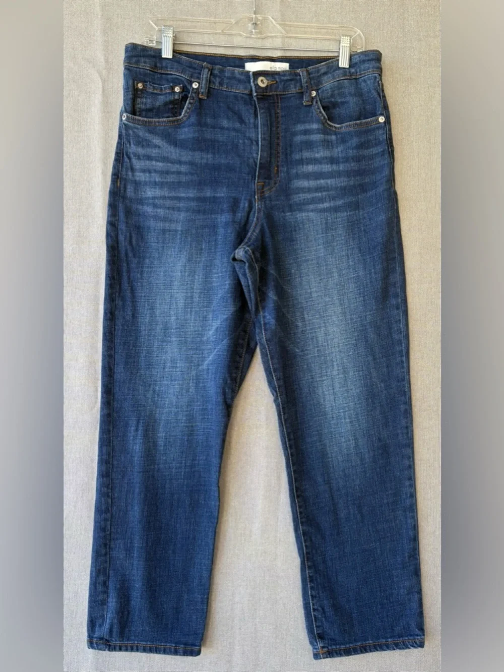 Ella Moss women’s high waist Straight Jeans in Indigo Blue